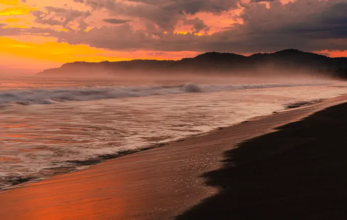 Mar al atardecer